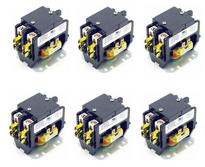 6x CN-PBC402-24V Yuco Definite Purpose 40A 2P AC/Heating/AIR Conditioning/HVAC