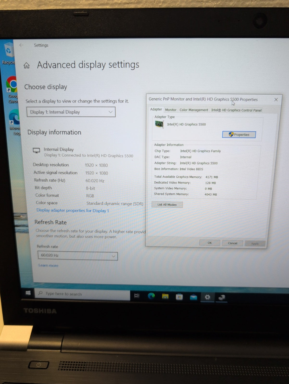 🎸 Toshiba Tecra A50-C 15.6" Laptop i7-5600U /8GB RAM /500GB HDD/Win10 Pro