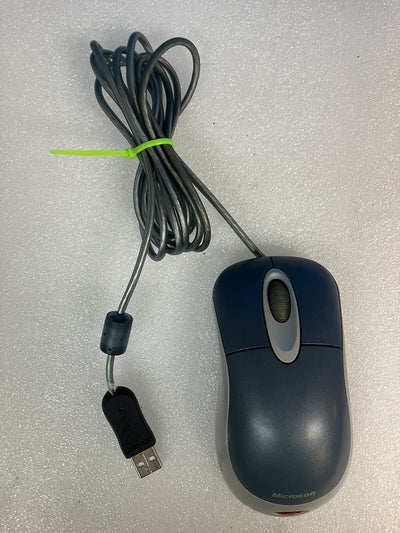 ~ Microsoft Optical Mouse Blue USB And PS/2 Compatible X08-72983 *Tested/Working