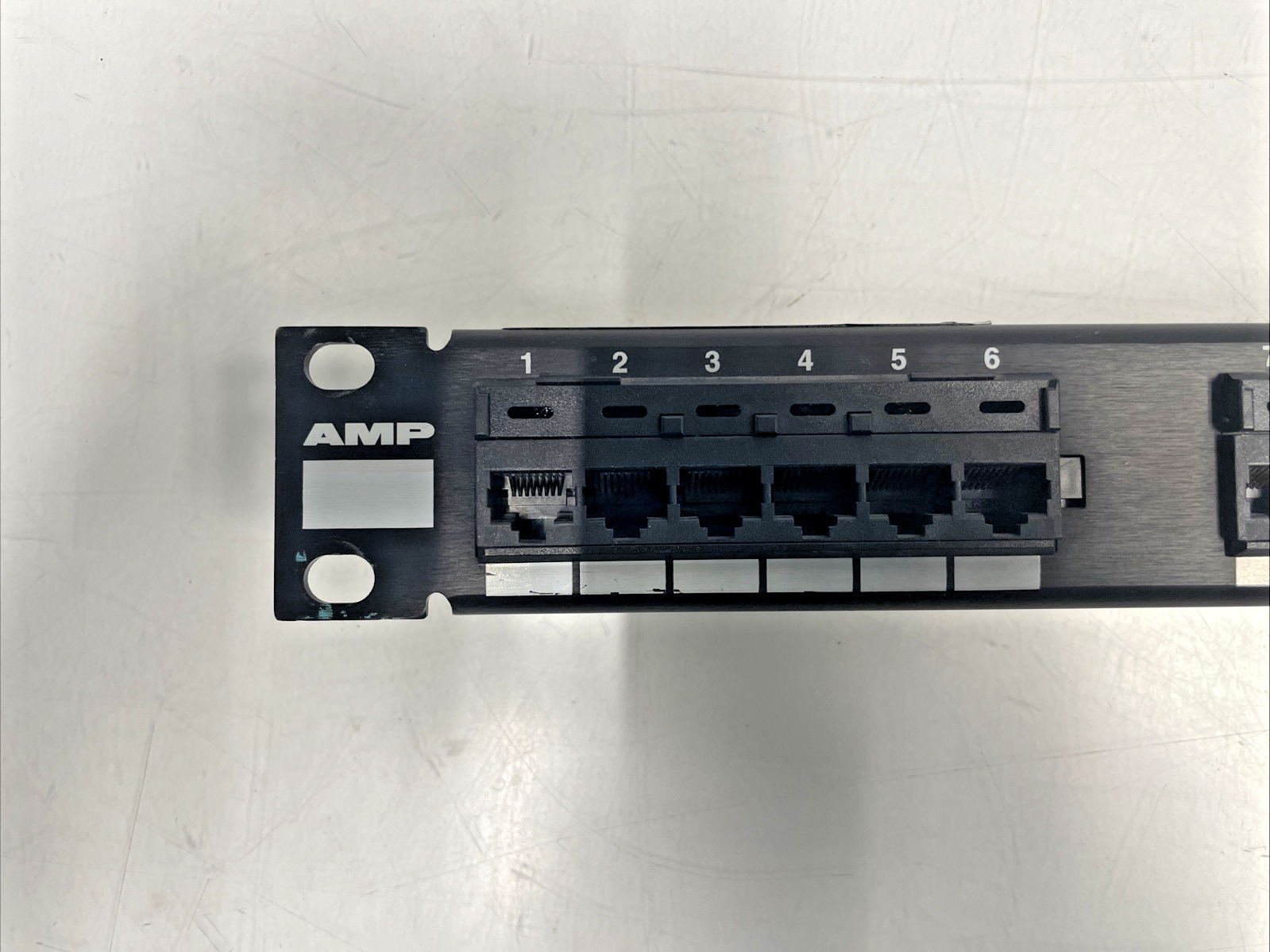 🔥AMP Cat5 24-Port Network Patch Panel Model 557860-1 T568A   +