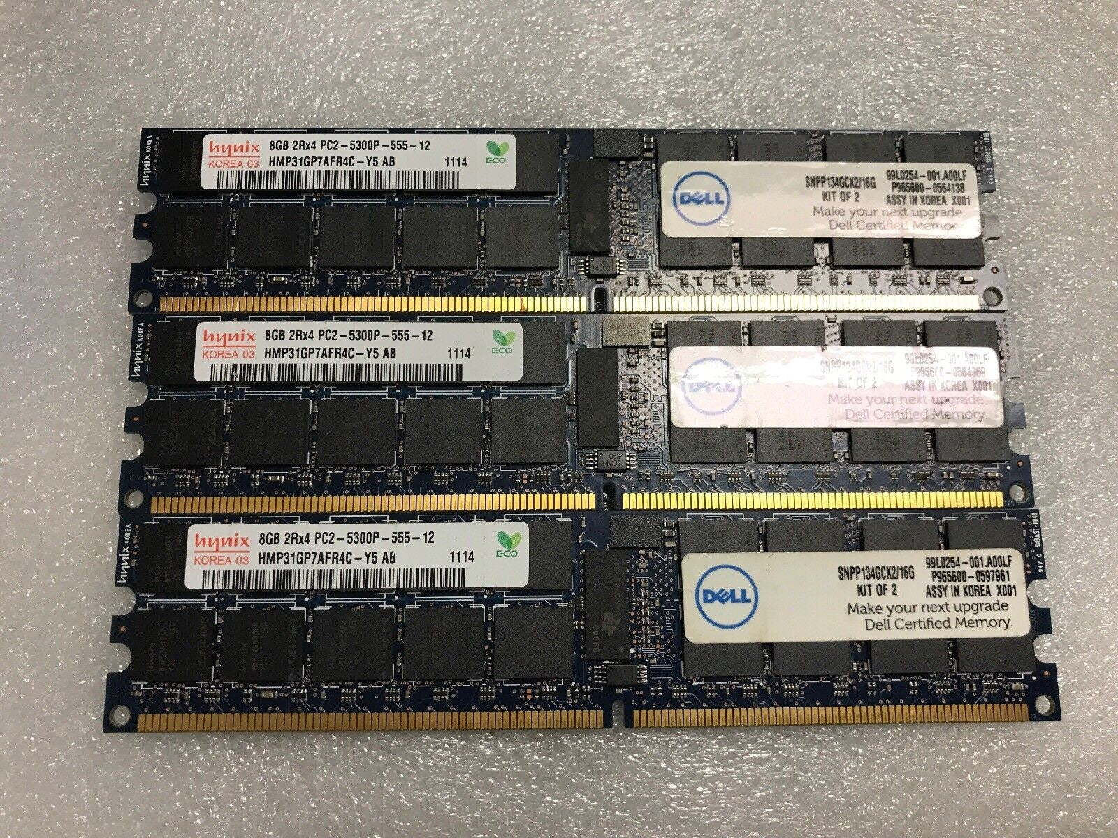 3 x 8GB Hynix HMP31GP7AFR4C-Y5 AB PC2-5300P 667MHz Ram @@@