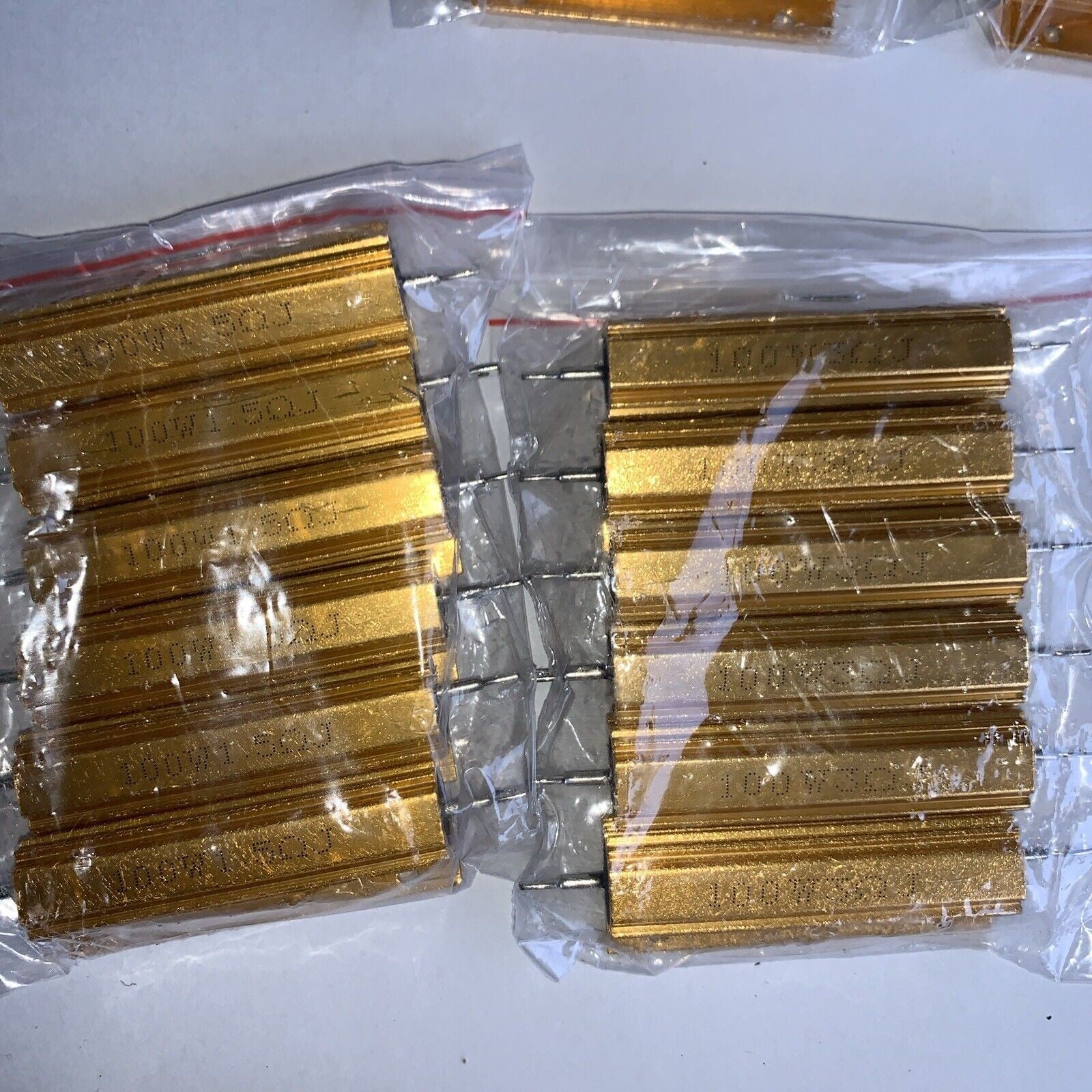 50 x    100W 0.1/ .22/1.5/3/4/Ohm Shell Power Aluminum Case Wirewound Resistor
