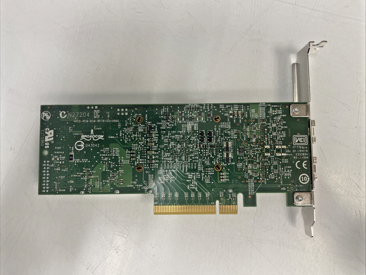 Dell Broadcom Dual-Port   PCIe Network Adapter  0N20KJ +