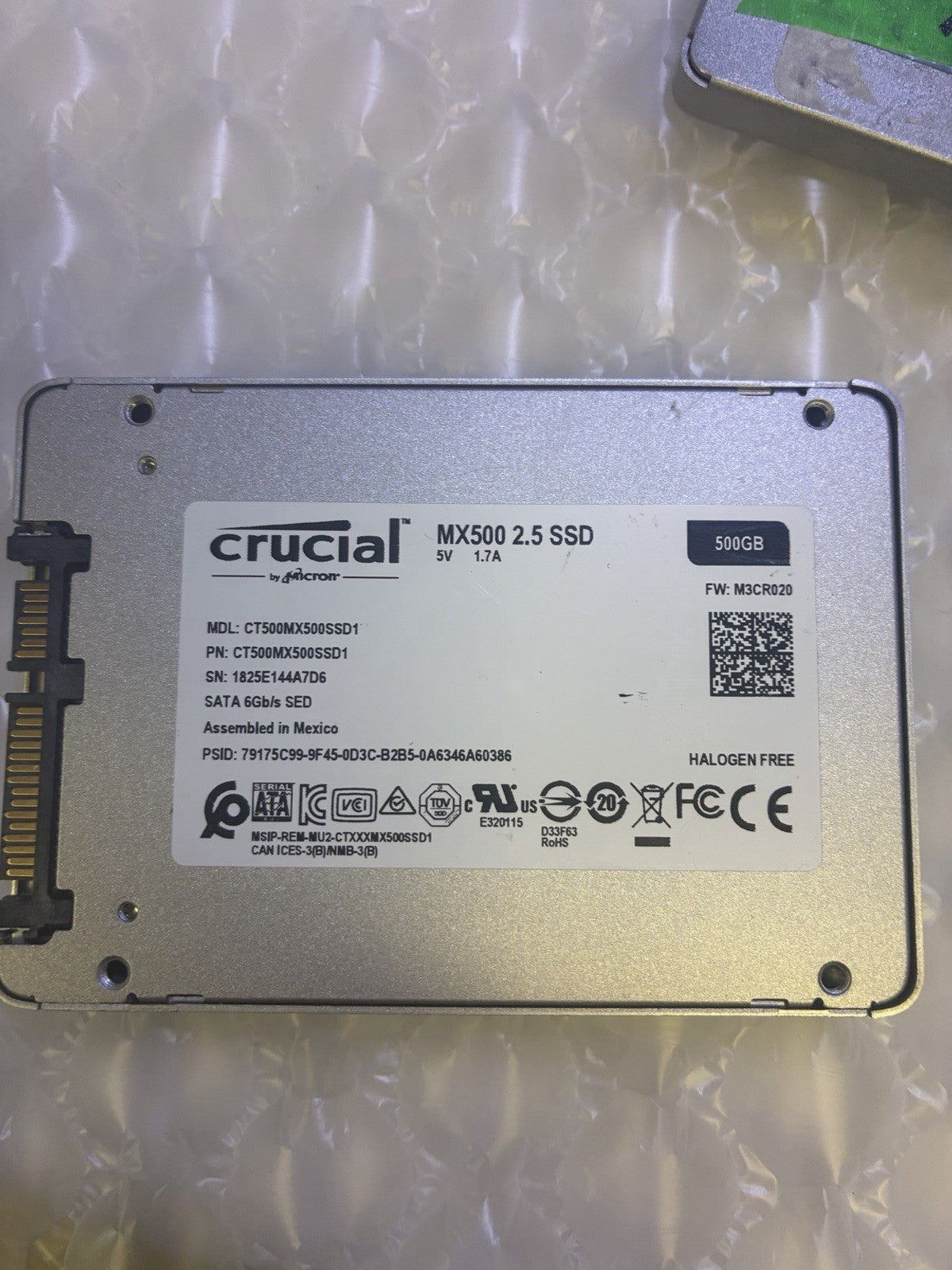 2x 🔥 Crucial MX500 500GB 2.5-Inch SATA Internal SSD Silver CT500MX500SSD1