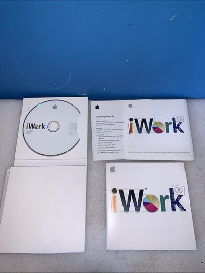 Vintage Apple iWork ’09 In Retail Box DVD MB942Z