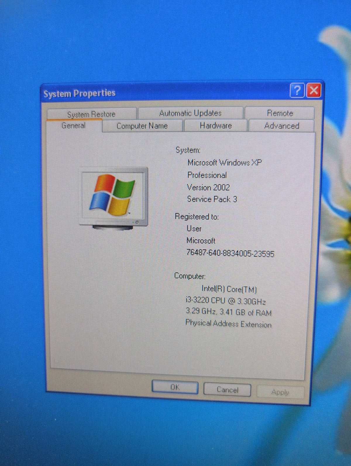 🎸 Dell OptiPlex 3010 Desktop Tower PC  i3-3220 3.30GHz 4GB 500GB HDD winXP