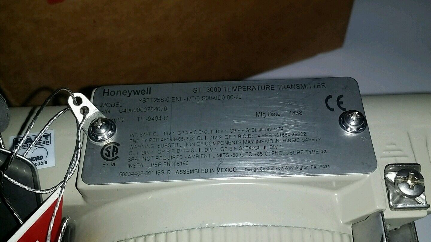 1 x HONEYWELL YSTT25S-0-ENE-T/T/0-S00-0D0-00-2J TEMPERATURE TRANSMITTER 