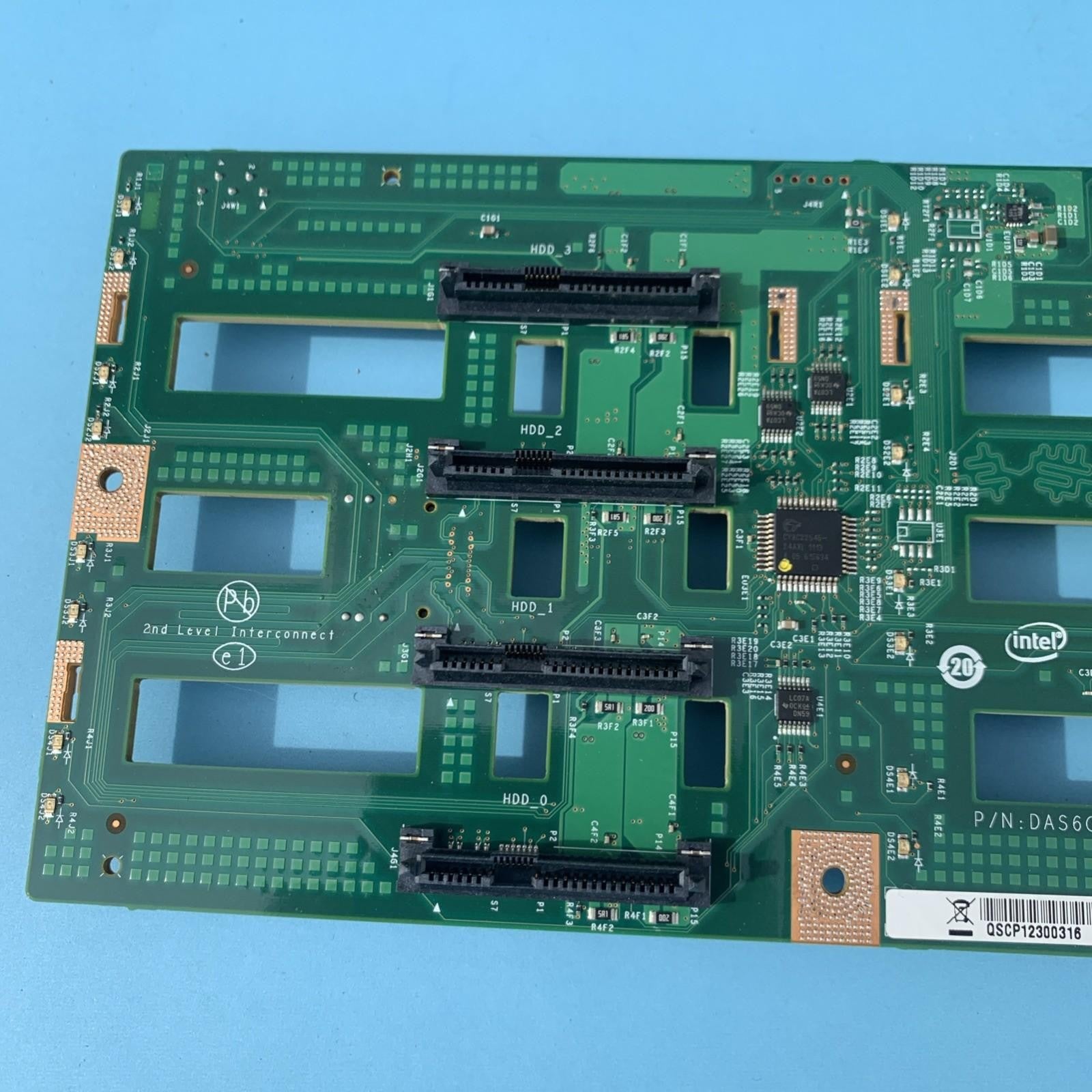 BACKPLANE INTEL G15584-301 DAS6CTH14C0 REV:C 8x 3.5'' LFF HDD SAS SATA