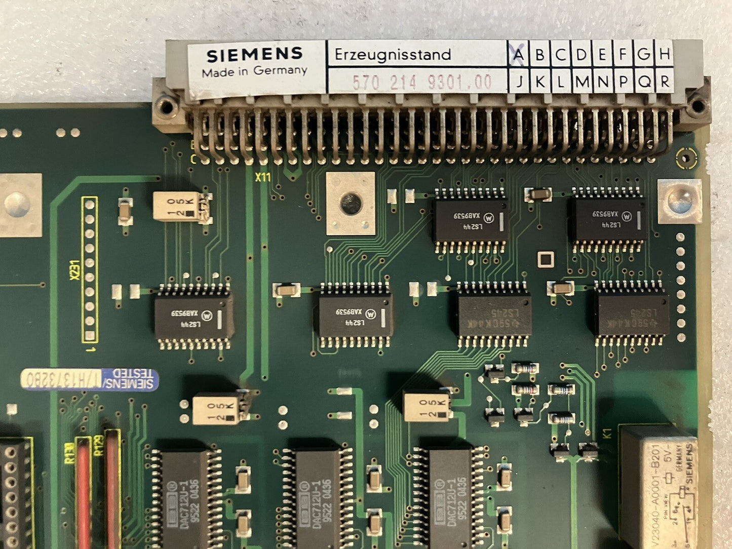 ~ SIEMENS Erzeugnisstand 570 214 9301.00 Circuit Board w/ PCA B 790 0029 CPU