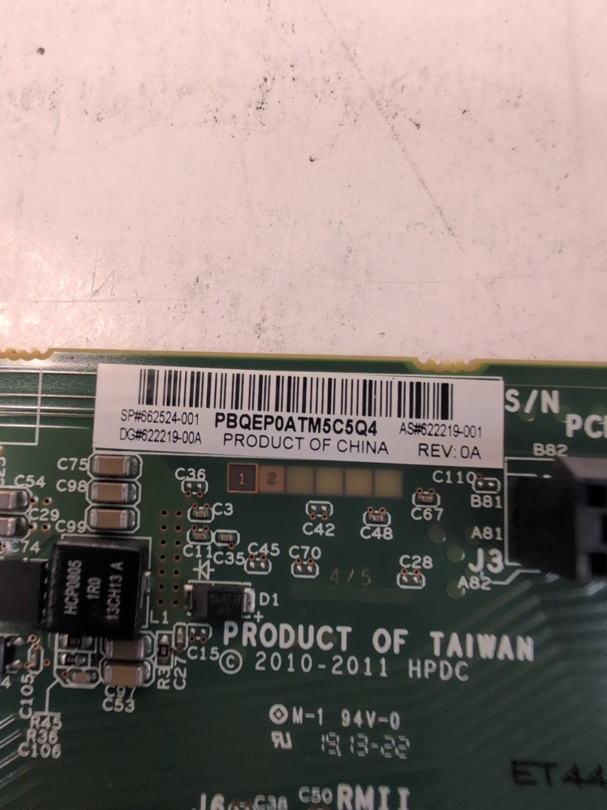 🔥  HP 662524-001 ProLiant DL380p DL385p Gen8 - 3 Slot PCIe Riser Card -
