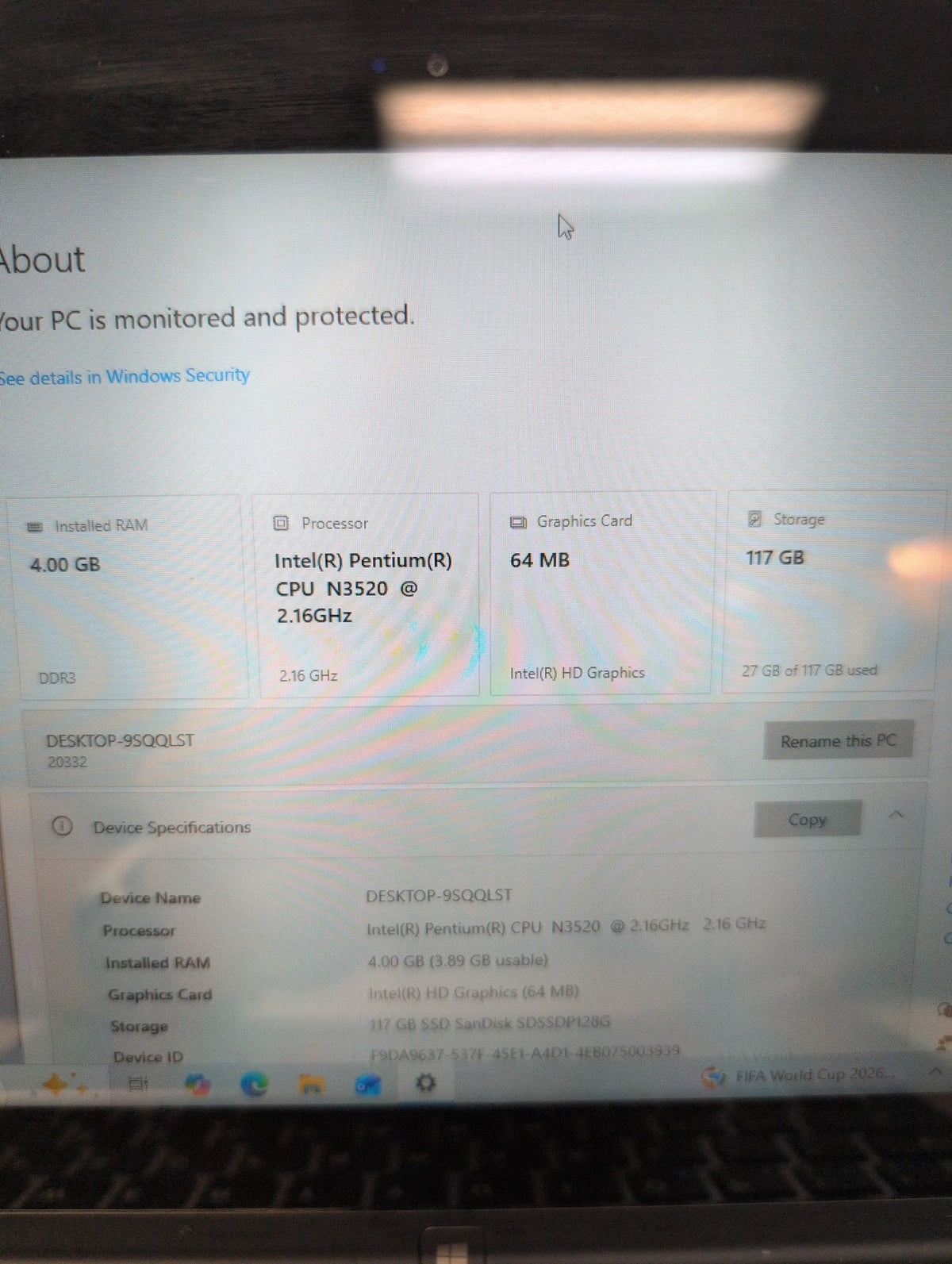 🎸 Lenovo Yoga 2 11 11" Touch Laptop N3520 CPU /4GB RAM 128GB SSD Win 10