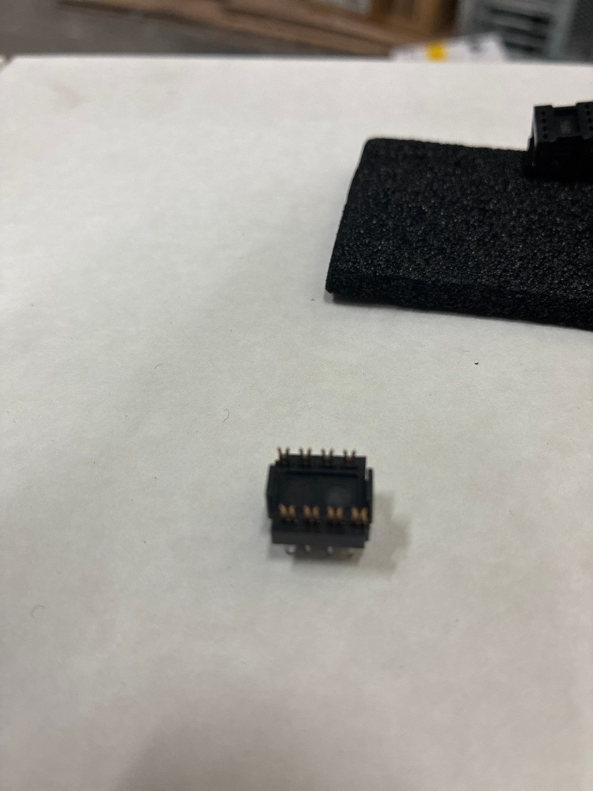 🔥 Lot of 8 AMP 8-Pin PCB Connector/Socket Black Gold Contacts