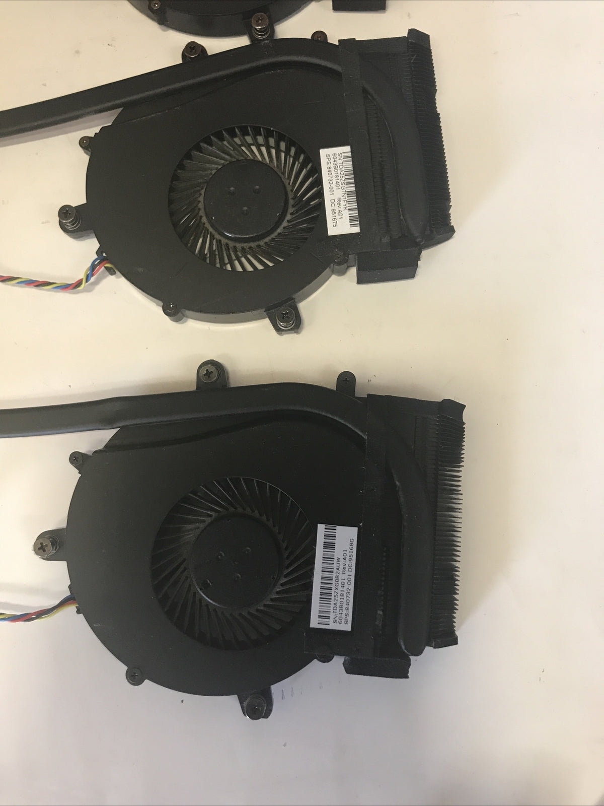 4 x HP Laptop ProBook 650 G2 15.6" Laptop CPU heatsink fan