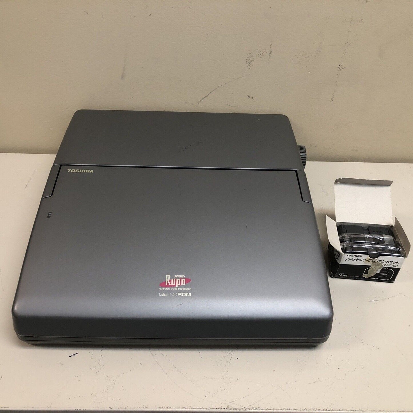 $ Toshiba word processor JW89V AS-IS /w bag & ribbon