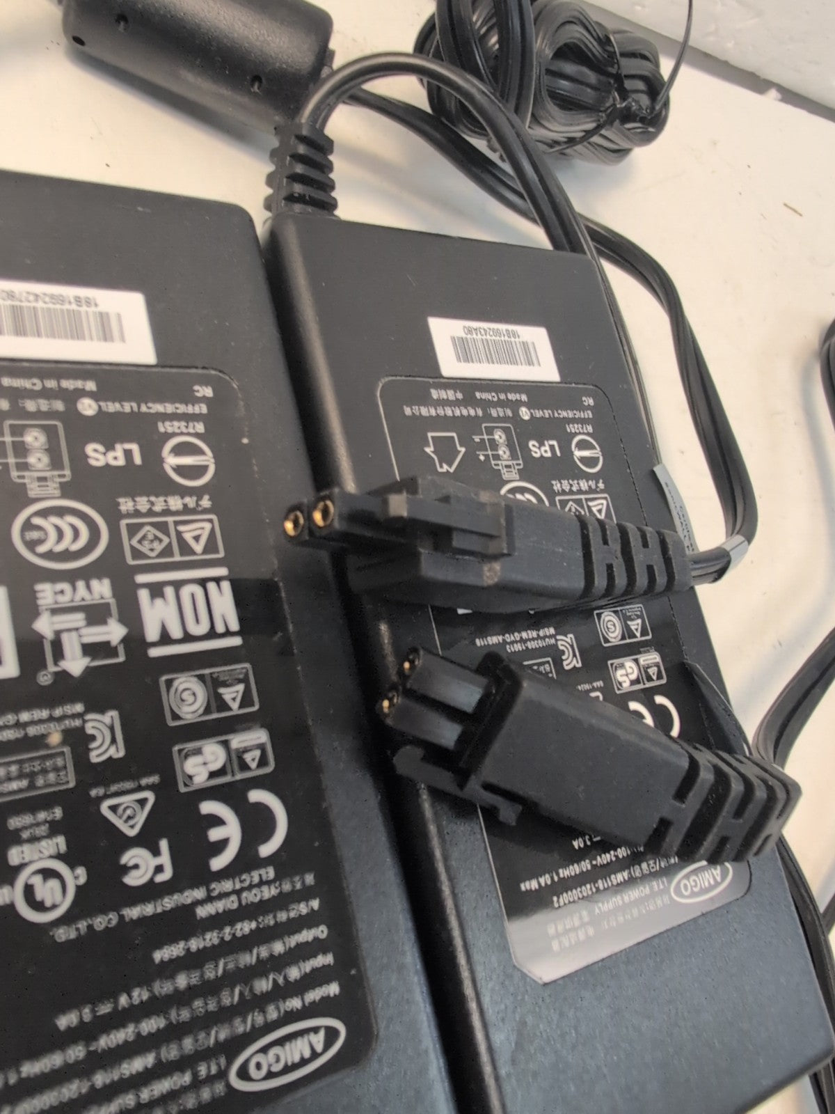 🔥 2x Unused AMIGO I.T.E Power Supply AMS118-1203000F2 Output 12V 3.0A -