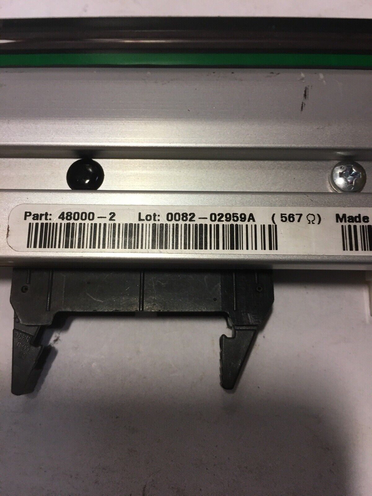  Zebra Printhead 48000-2 for Zebra 140Xi3, 140Xi3 Plus Label Printer, As Is