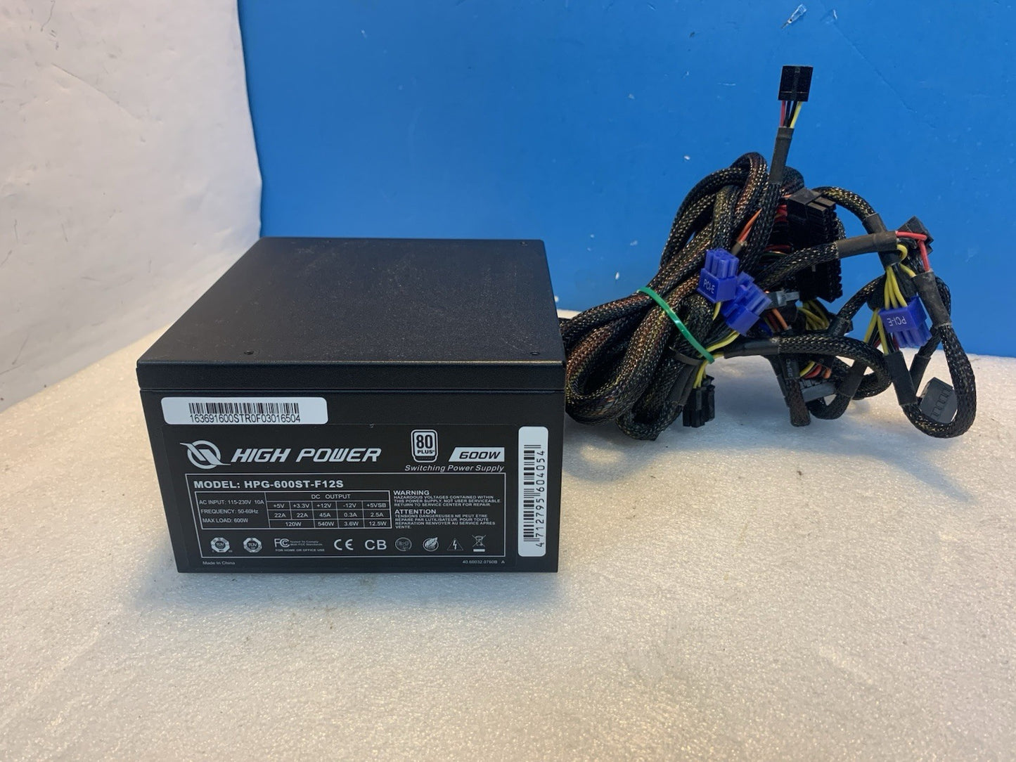 🔥 High Power HPG-600ST-F12S 600W ATX PSU 80+ Power Supply (2x6pin/2x8 Pin) PCIe
