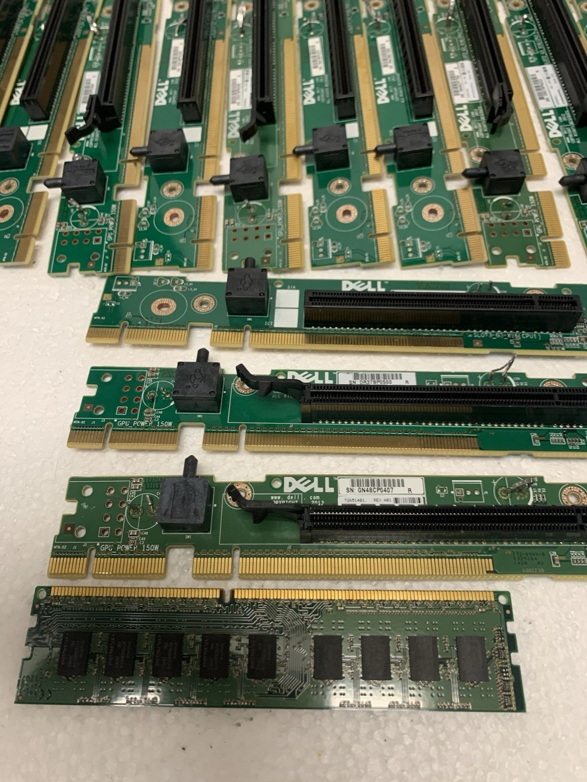 🔥  50 x High end Server Riser Boards Gold Scrap Recovery (≈ 4-6 LBs memory)