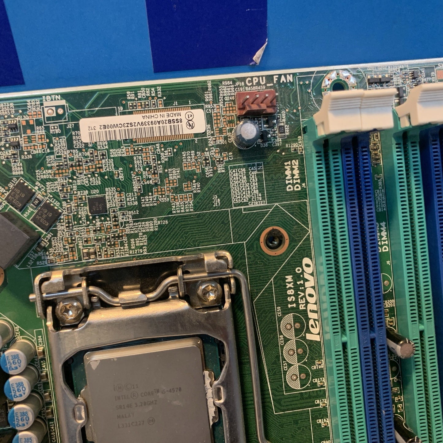 🔥 Lenovo IS8XM Rev.1.0 Intel B85 DDR3 1150 Micro ATX Motherboard + i5-4570 CPU
