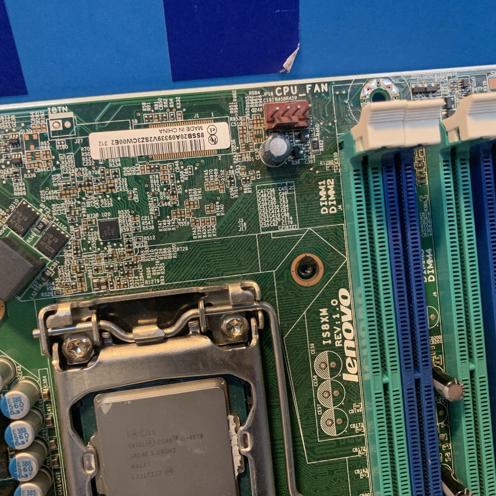 🔥 Lenovo IS8XM Rev.1.0 Intel B85 DDR3 1150 Micro ATX Motherboard + i5-4570 CPU