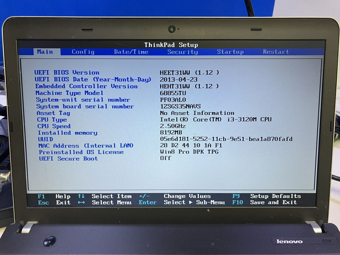 Lenovo IdeaPad E531 Laptop Motherboard NM-A044 With Intel Core i3-3120M CPU ~
