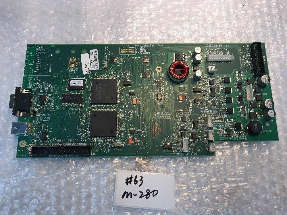 * Zebra S4M Logic Board with Comm Expansion Port 28322-001 REV:H