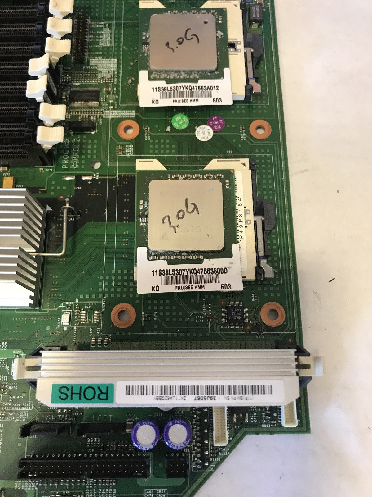 IBM xSeries 32R1736 Dual Xeon System Board w/2x Xeon 3.0GHZ CPU