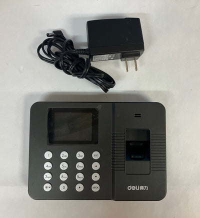 Deli model 3960 Fingerprint Attendance Machine (Chinese Language) *Tested* ~
