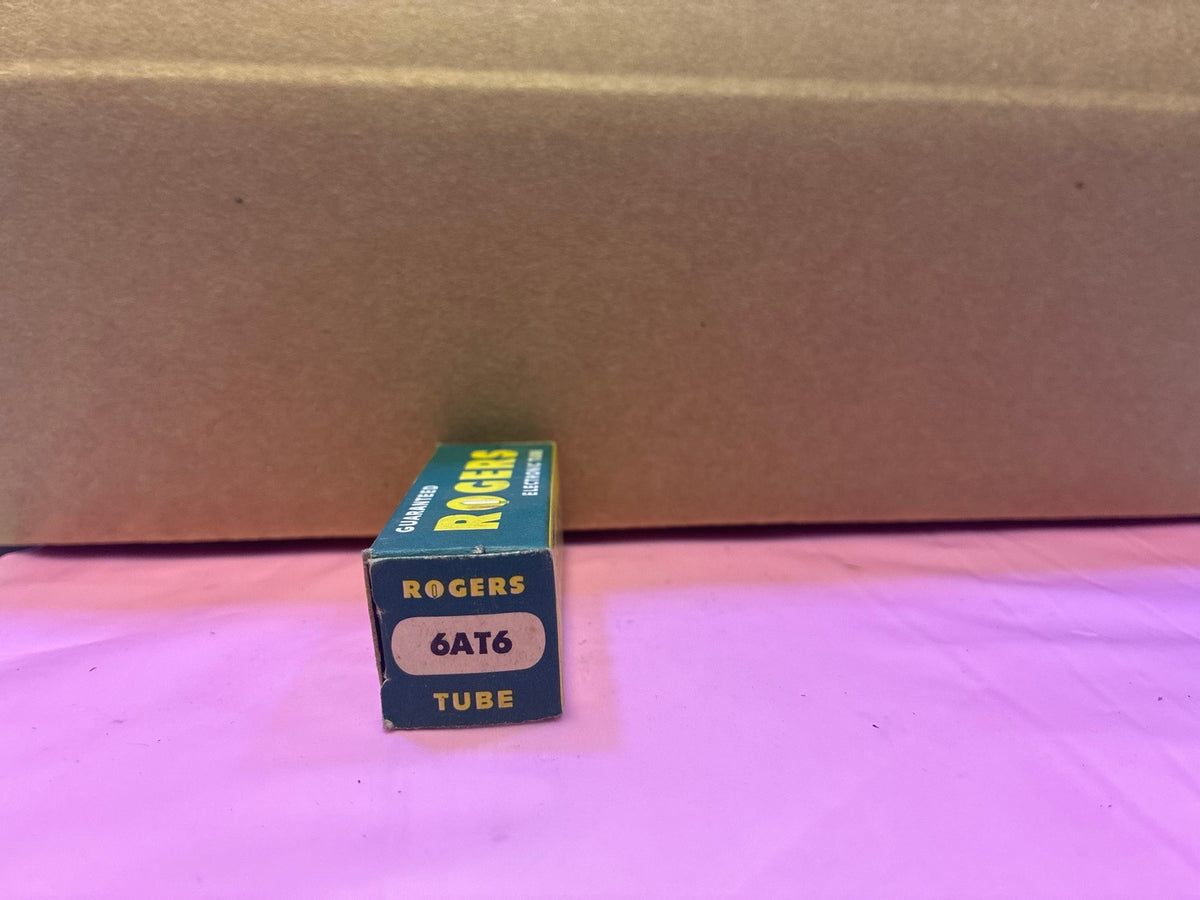 🔥 Rogers 6AT6 Vacuum Tube NOS in Original Box Diode-Pentode Vintage