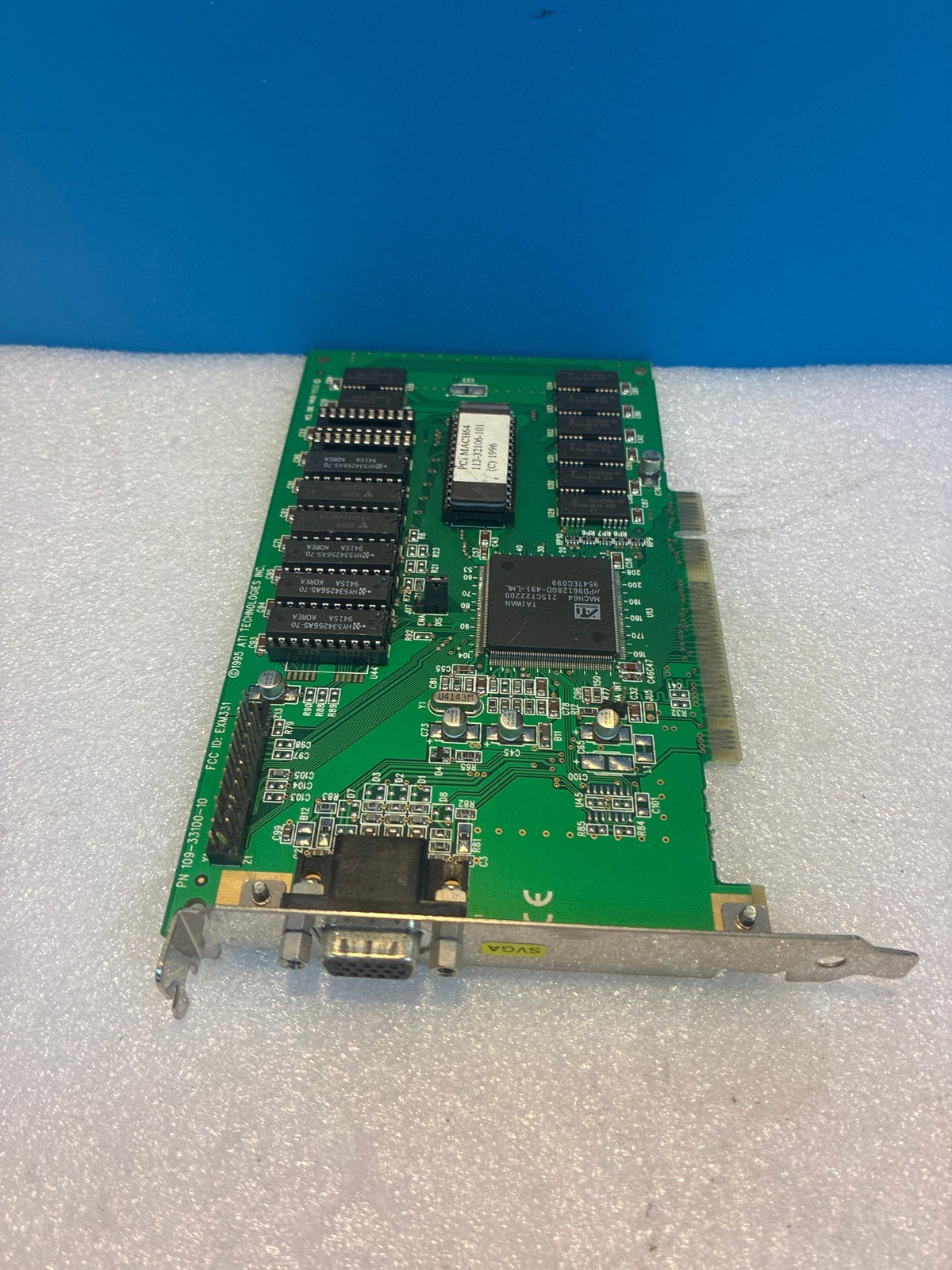 🔥 ATI Technologies Mach64 PCI Video Card 109-33100-10 VGA SVGA Vintage 1996
