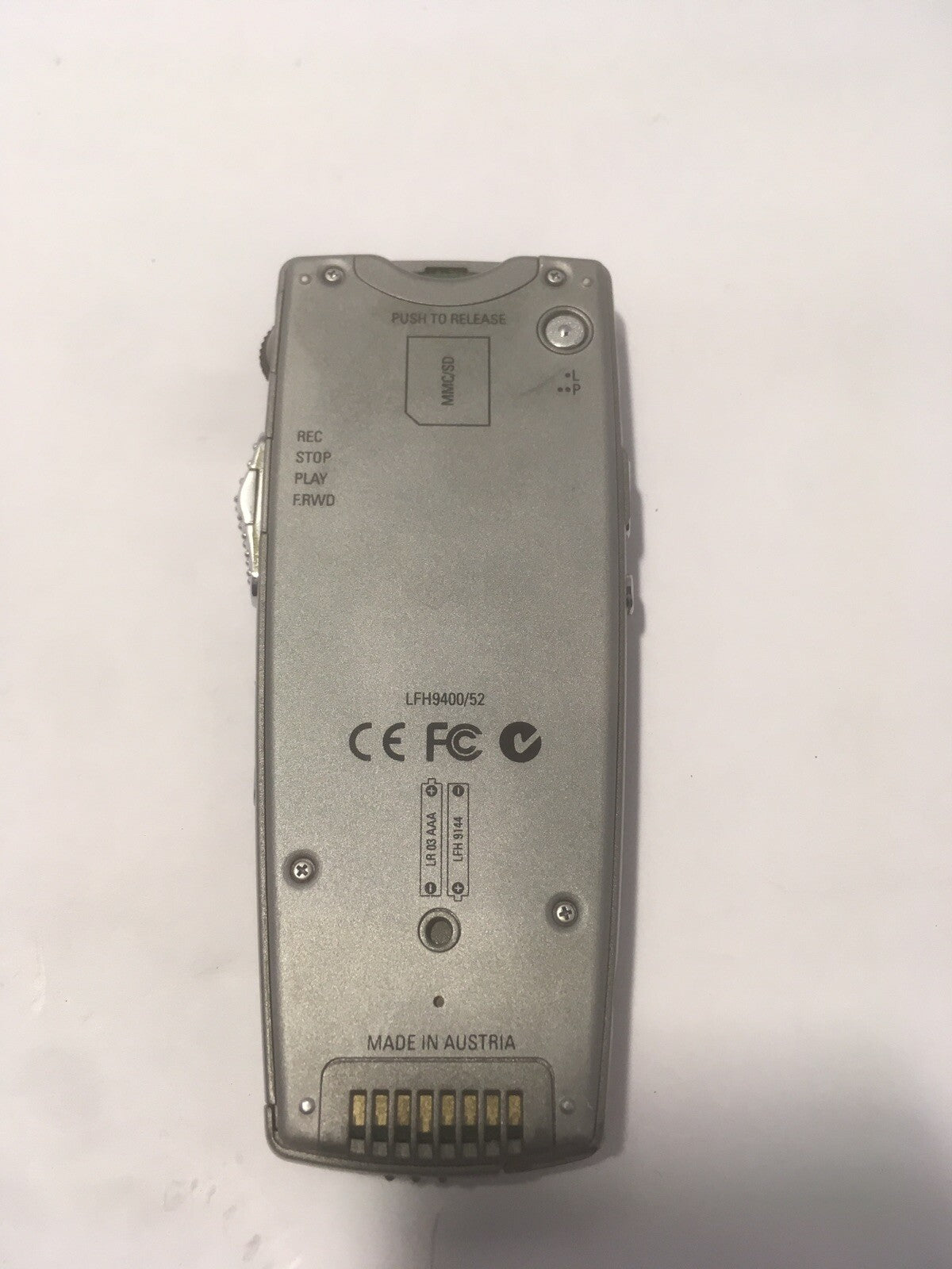 + 5X Philips 9400i digital recorder with 9110 base, USB Chargeable, NO AC,NO SD