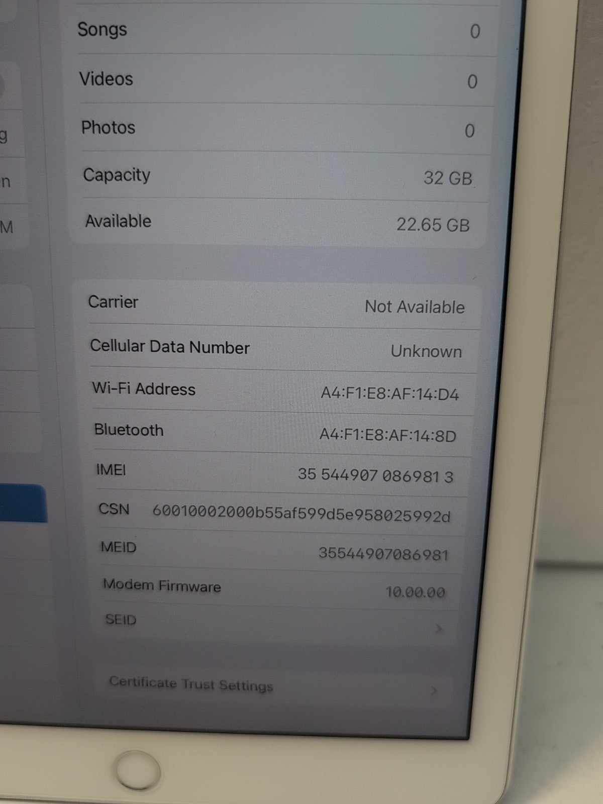 🔥 Apple iPad Pro 9.7-inch A1674 WIFI ONLY 32GB White OS 16.7 (READ)  -