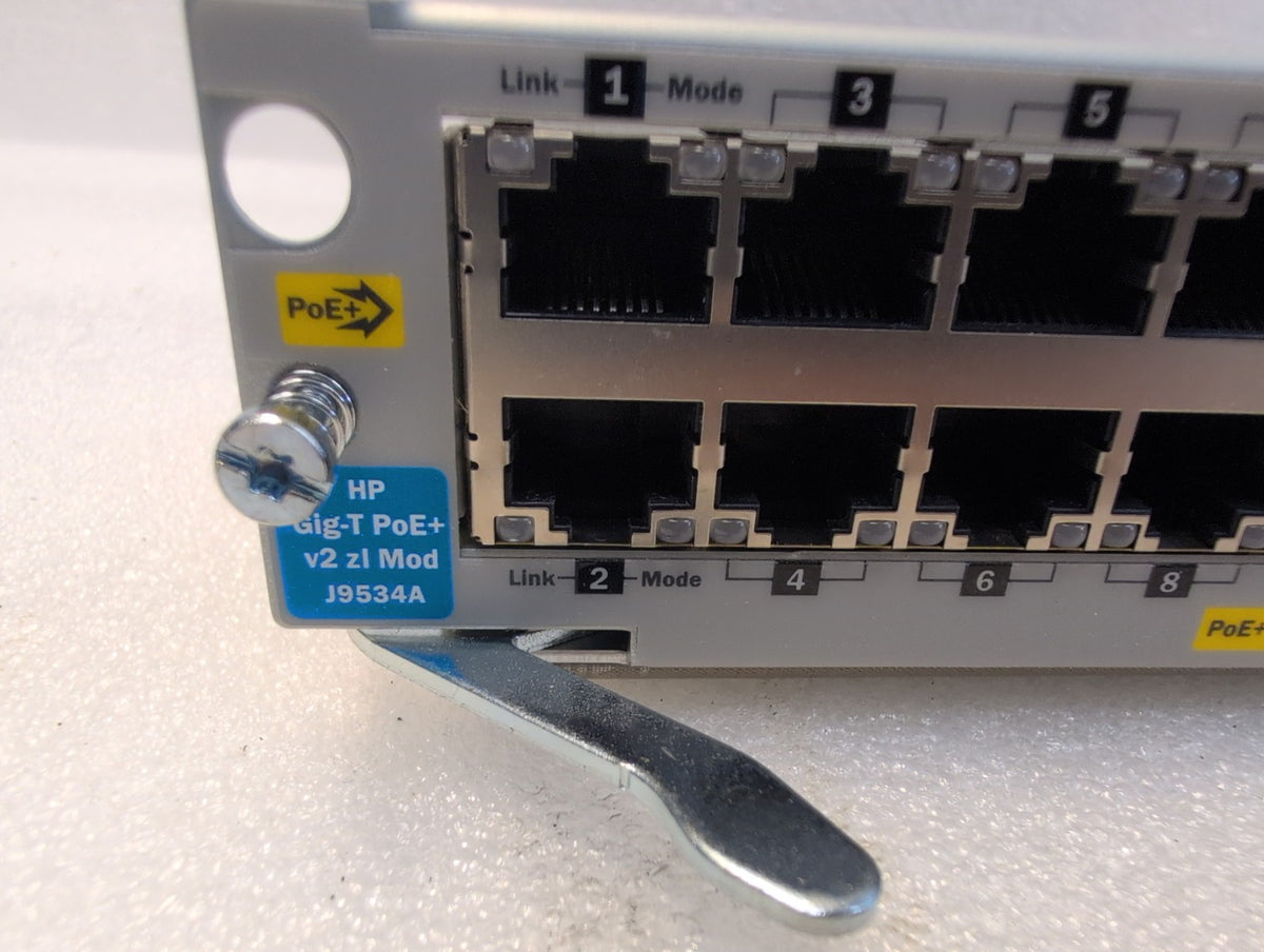 🎸 HP J9534A Gig-T PoE+ v2 zl Module 24-Port 10/100/1000 Switch Module RJ45