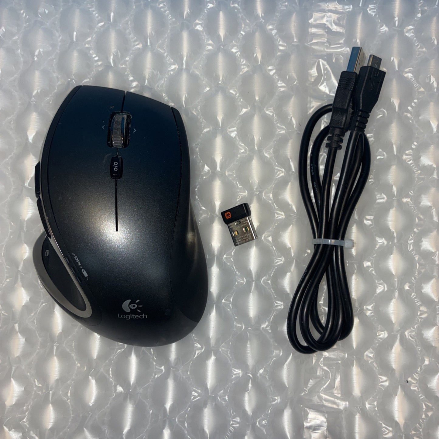 🔥 Logitech Performance MX Darkfield Black Wireless Mouse with Cable + Reciever