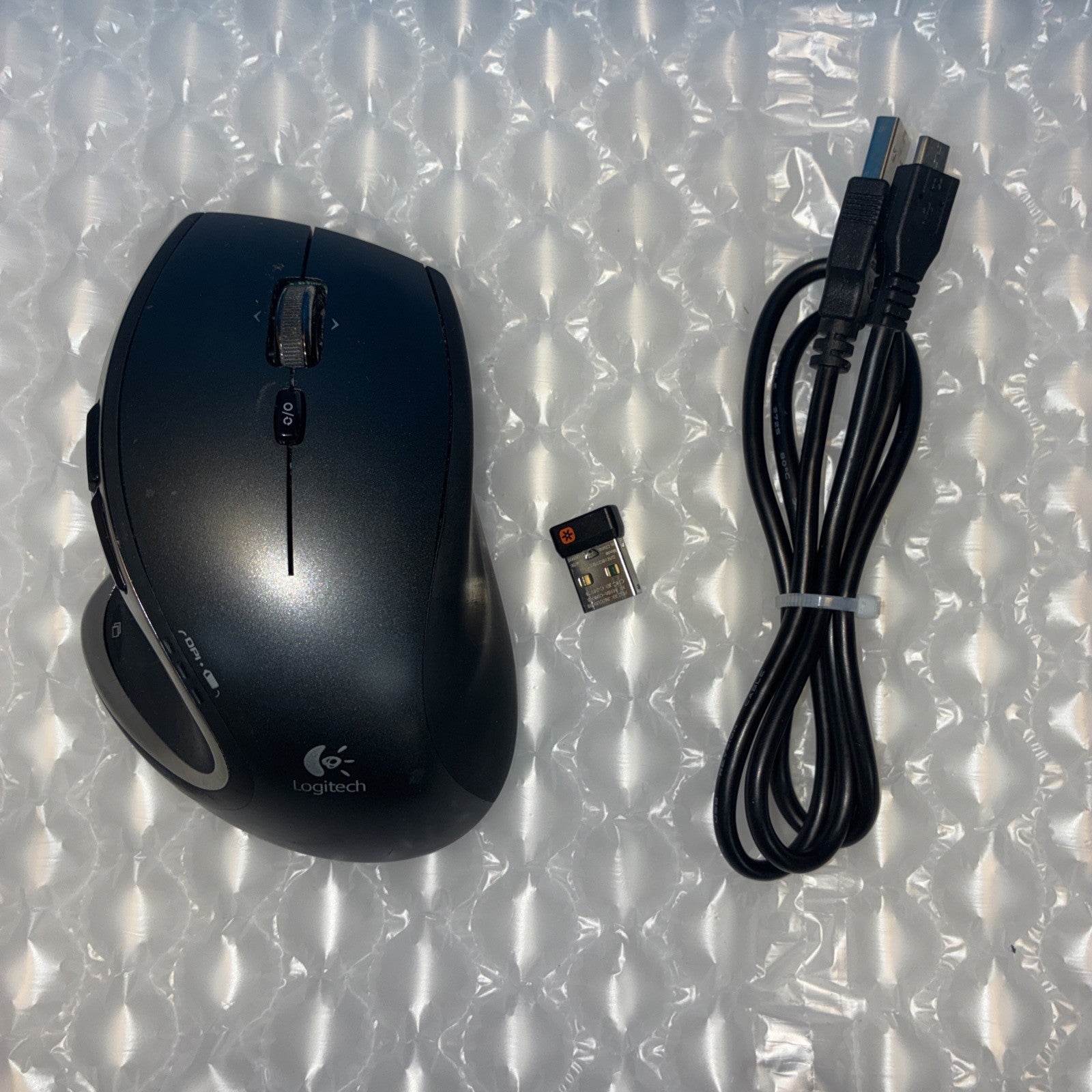 🔥 Logitech Performance MX Darkfield Black Wireless Mouse with Cable + Reciever
