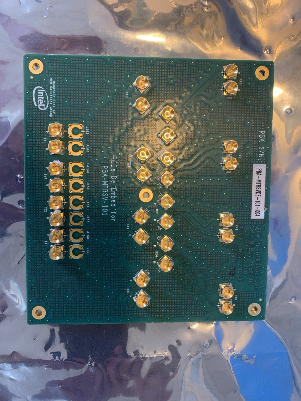 🔥 Intel PCIe De-Embed Board PBA-MTRSVD-E101 High Speed Test SMA RF