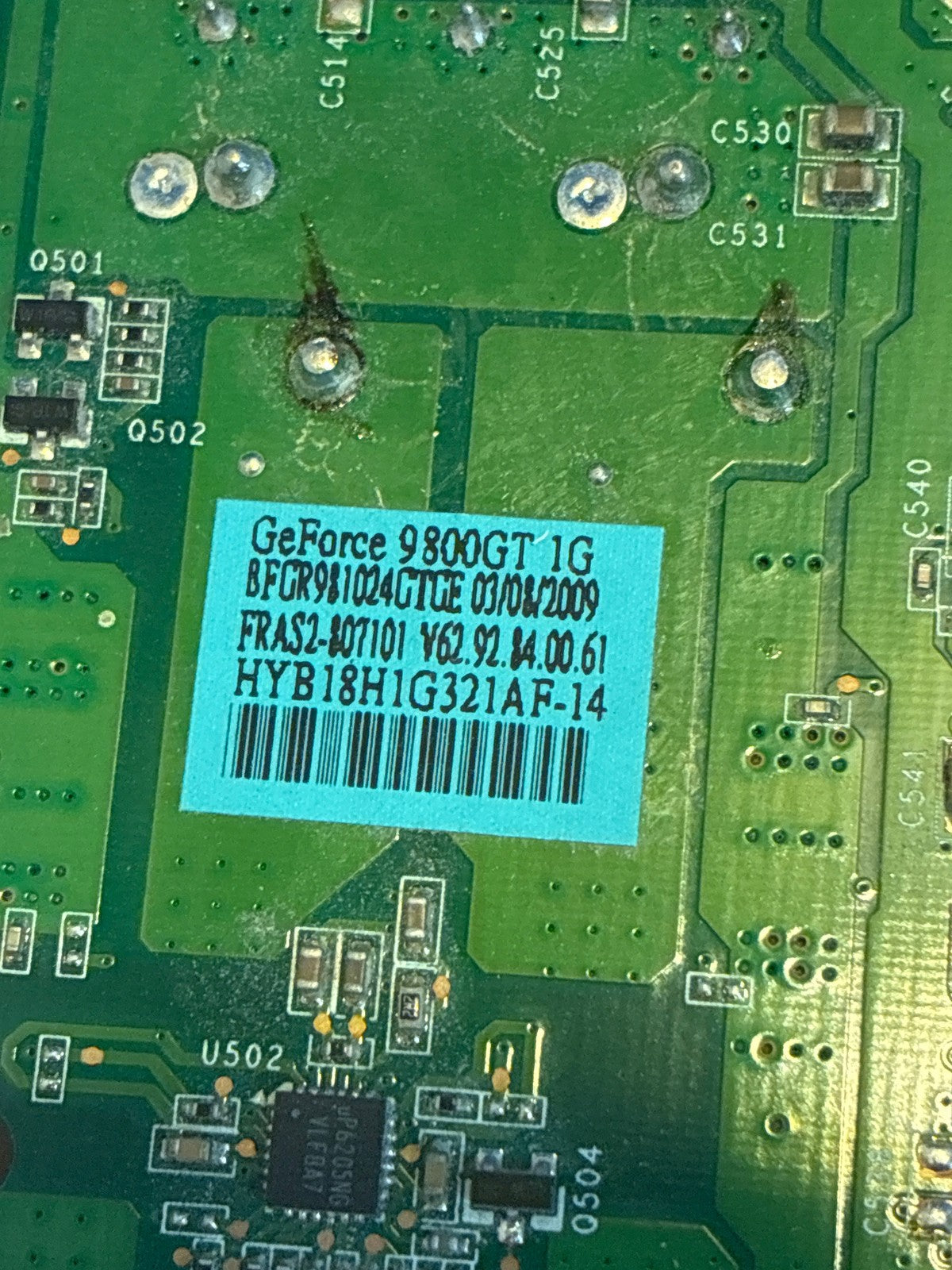 🔥 BFG Tech GeForce 9800 GT BFGE9810240TGE 1GB GDDR3 PCIe Graphics Card