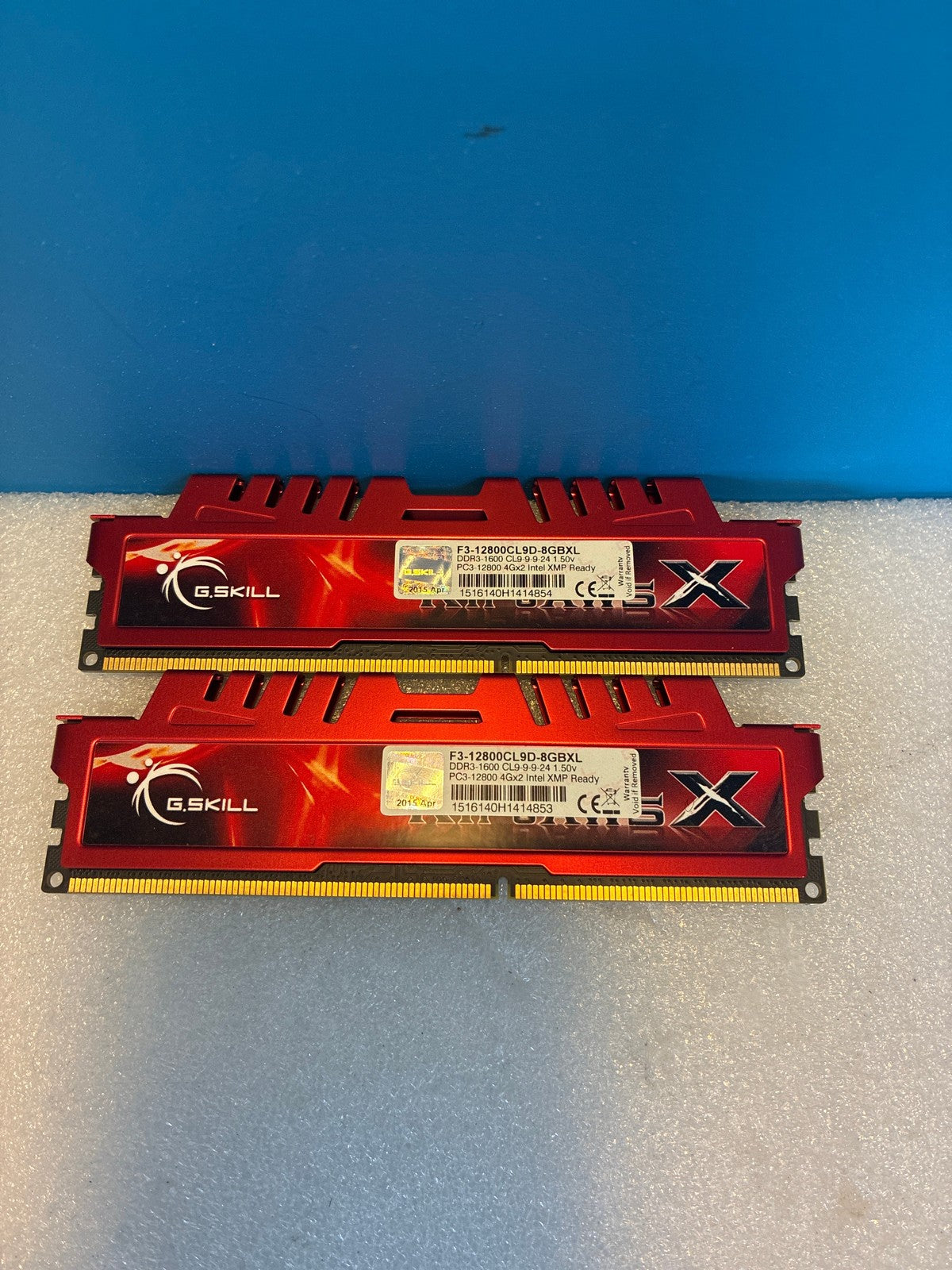 🔥 G.Skill Ripjaws X F3-12800CL9D-8GBXL 8GB (2x4GB) DDR3-1600 PC3-12800 RAM