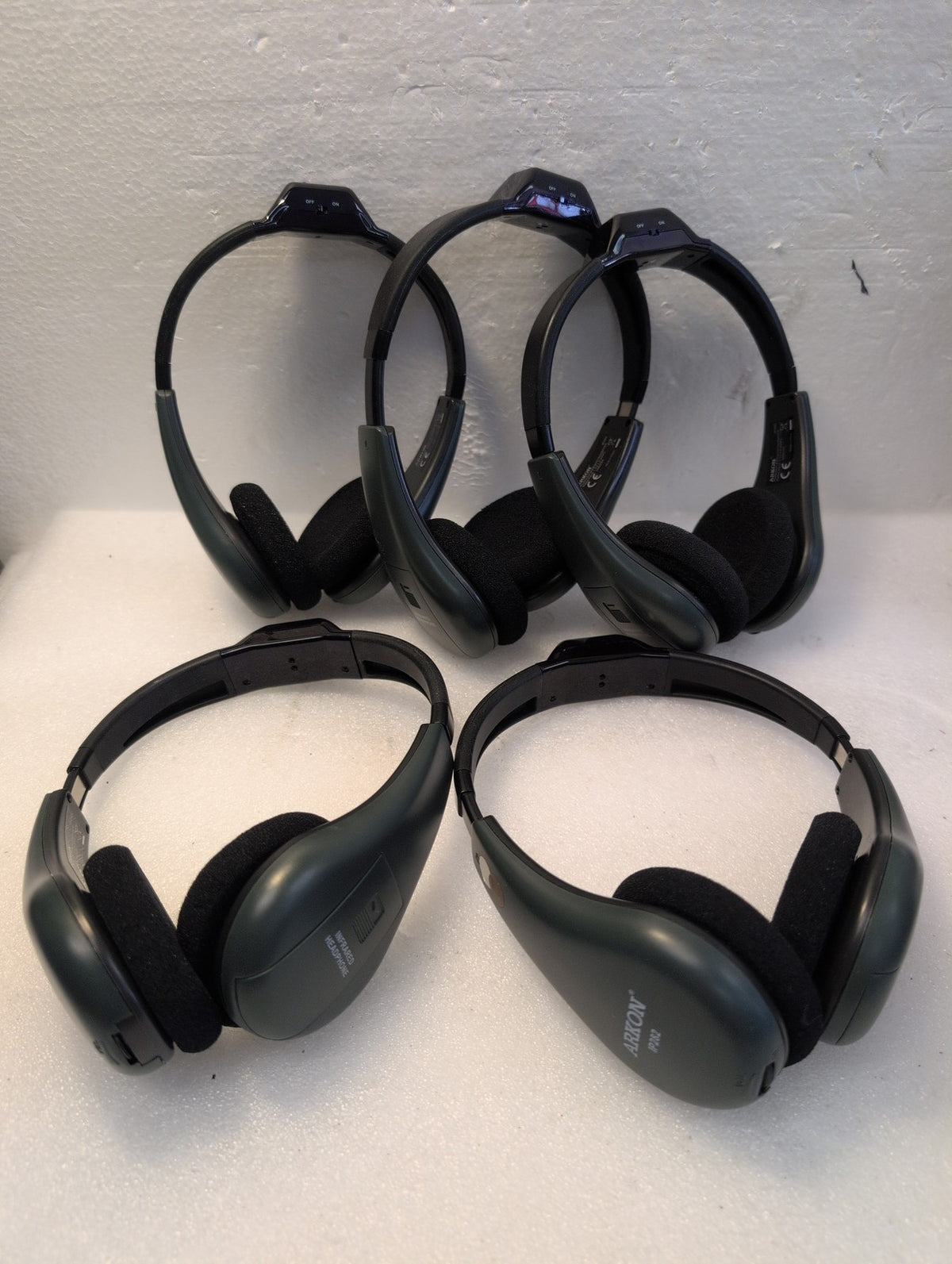 🎸 5x Arkon IP282 Professional Infrared Wireless Headphones On-Ear Black