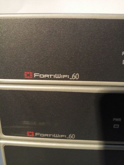 - LOT OF 7 Fortinet FortiWifi-60 VPN Firewall Security Appliance fw-60