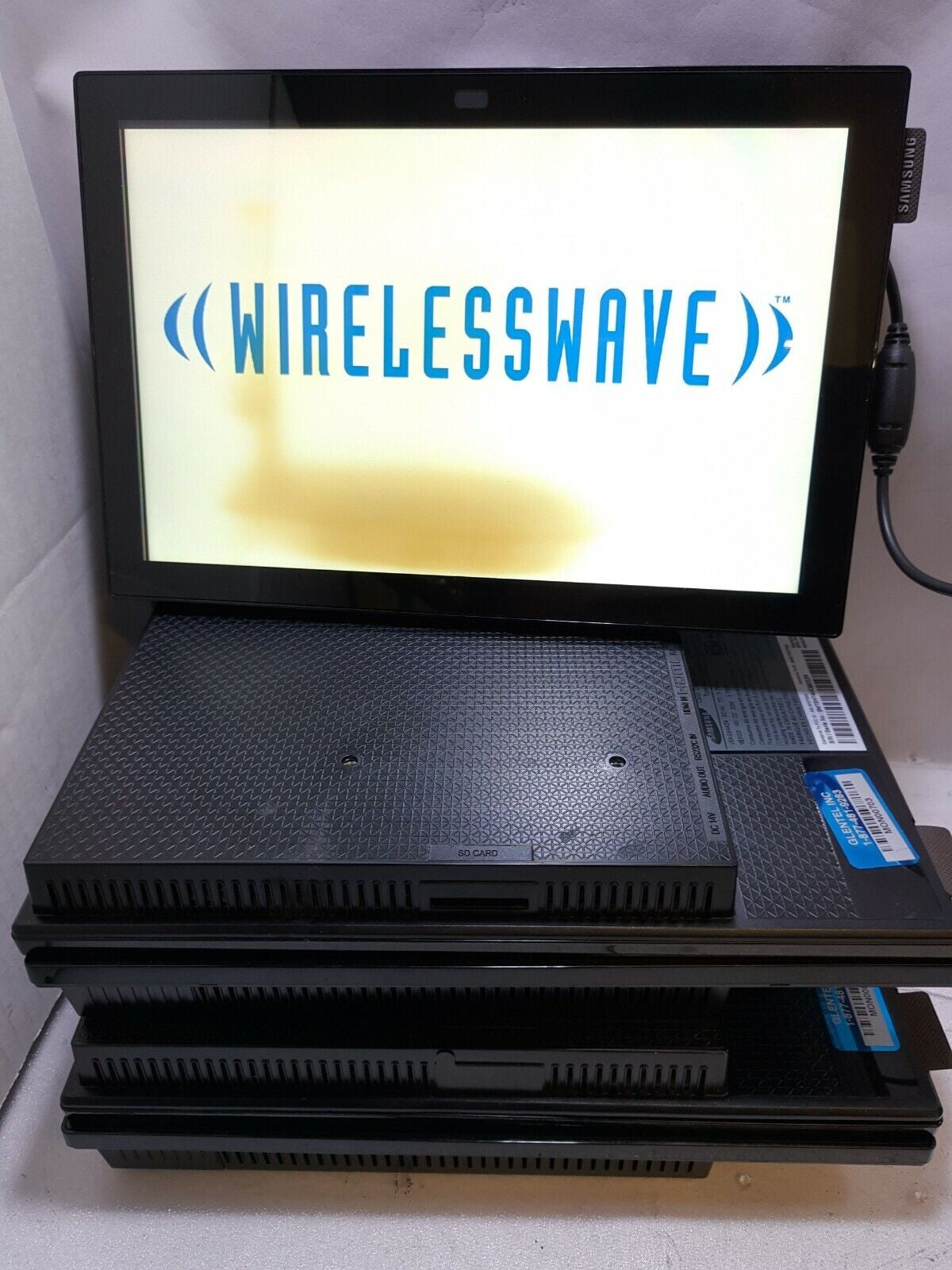 - (AS IS) 5x SAMSUNG DB10E-T 10.1" TOUCH  DISPLAY UNIT NO AC (SCREEN COLOR SPOT)