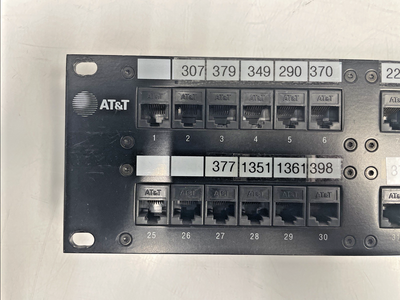 🔥AT&T PATCH PANEL 48 PORT 1100CAT5 MODULAR JACK PANEL, EIA - T568 A  +