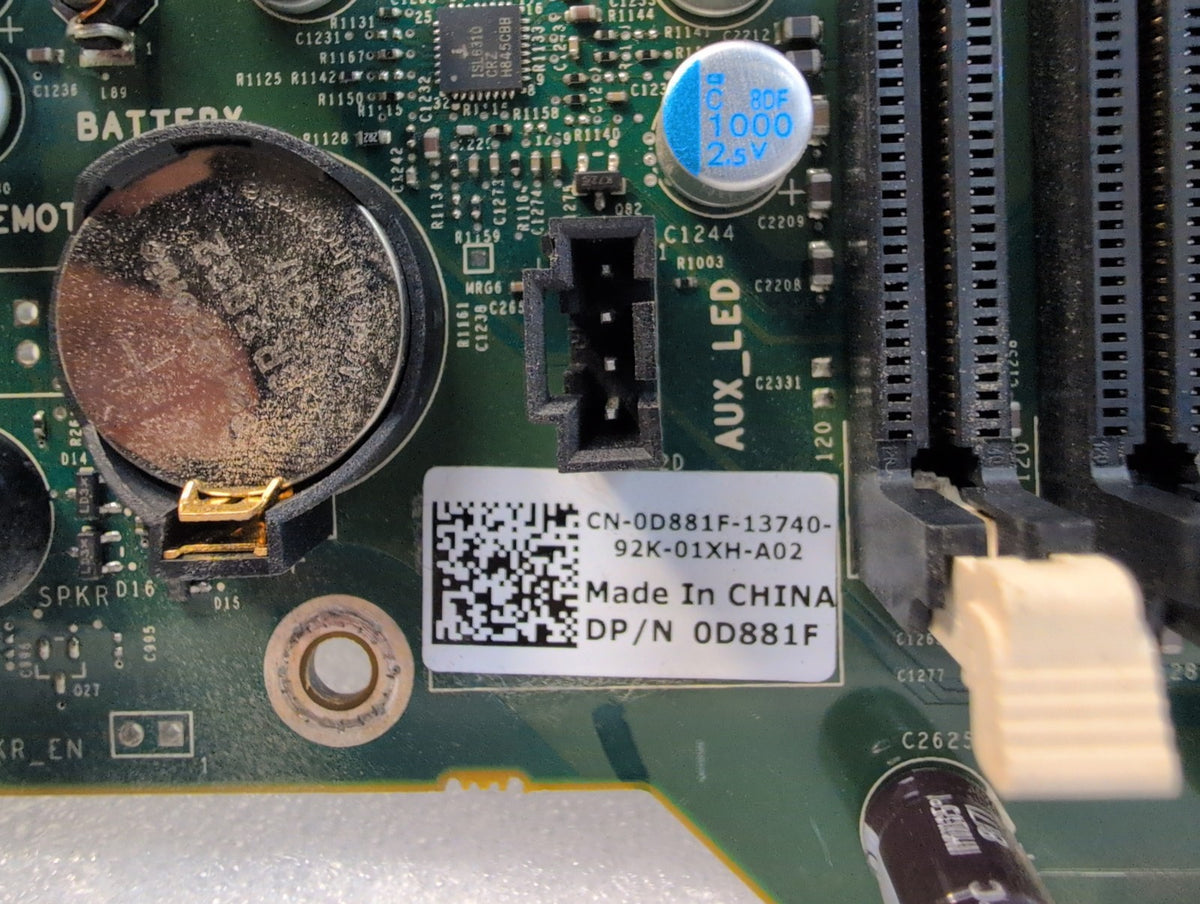 🎸 Dell T7500 0D881F LGA1366 Motherboard with Intel Xeon E5520 CPU