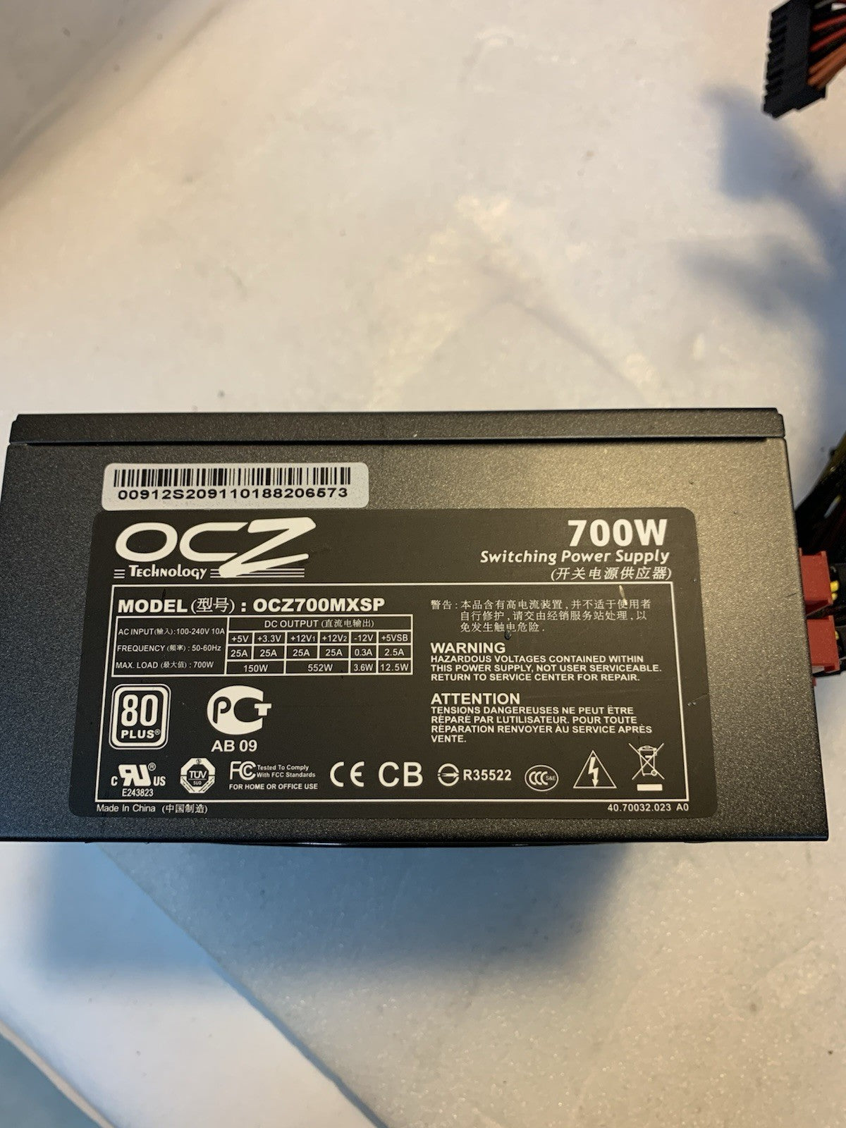 OCZ ModXStream-Pro 700W PSU 80 Plus Semi-Modular OCZ700MXSP power supply