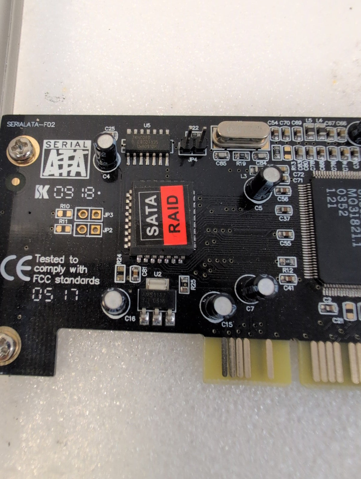 🎸 PowerData MM-SA3112-2R 2-Port PCI SATA RAID Controller Card SiI3112 Chipset