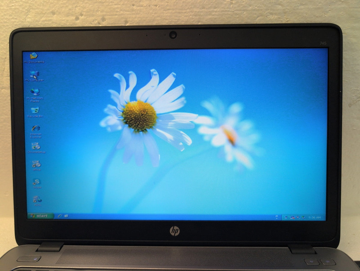 🎸 HP EliteBook 745 G2 14in Laptop AMD A6 PRO-7050B 4GB 250GB HDD WinXP (READ)