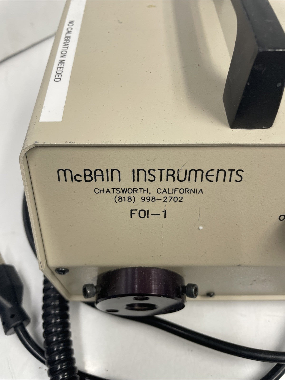 Mcbain Instruments FOI-1 Fiber Optic Halogen Illuminator Used light source