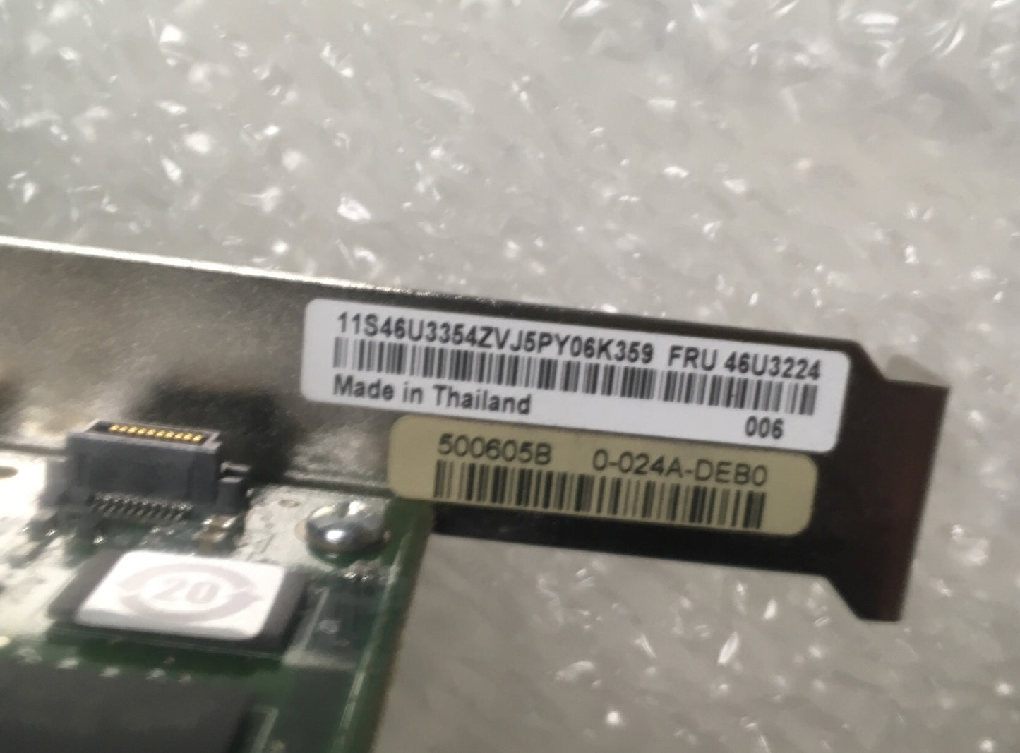 + IBM 46U3224 IBM LSI MEGARAID 8708E SAS RAID 256MB W/ Cables