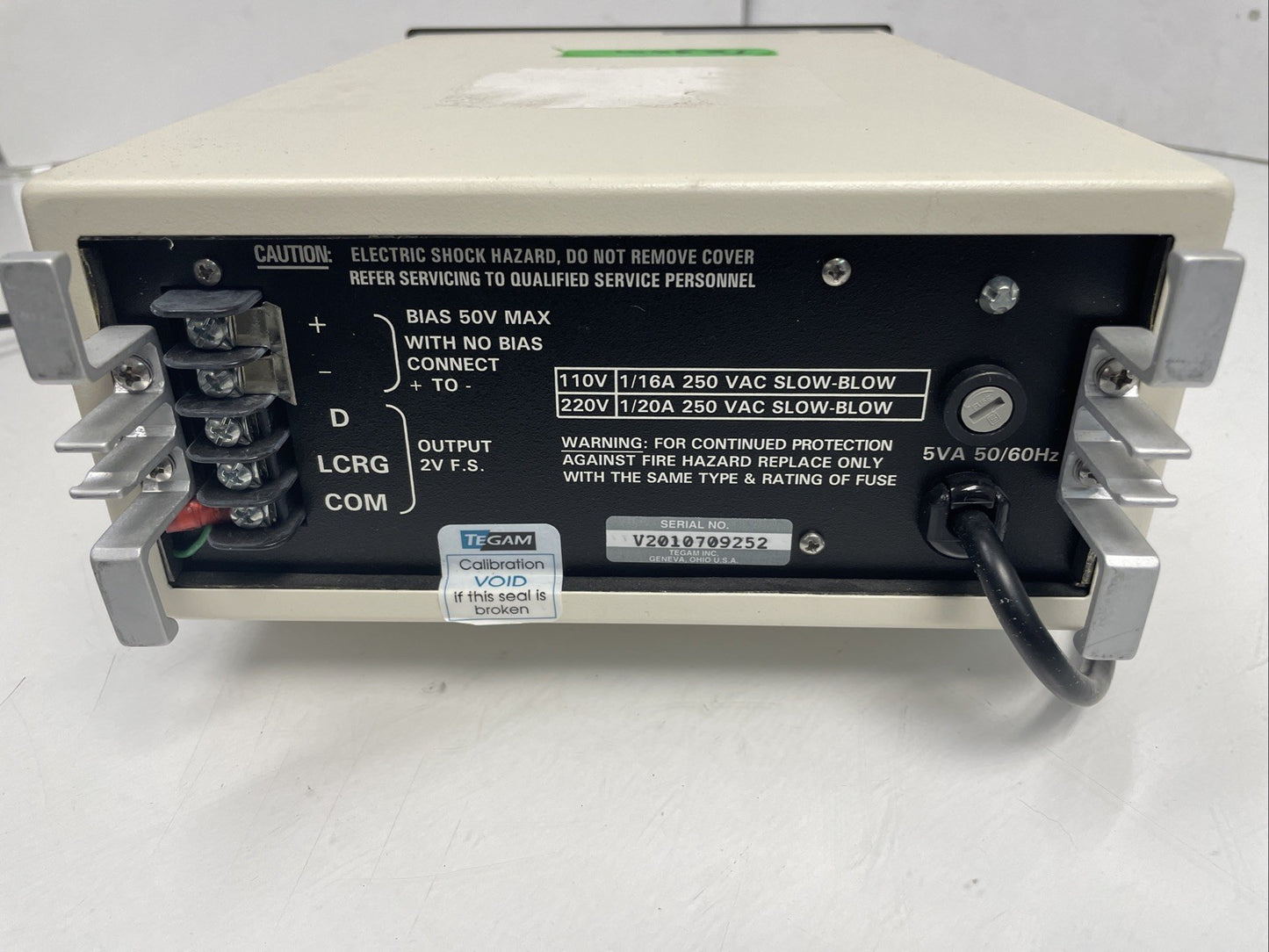 TEGAM MODEL 252 DIGITAL IMPEDANCE METER