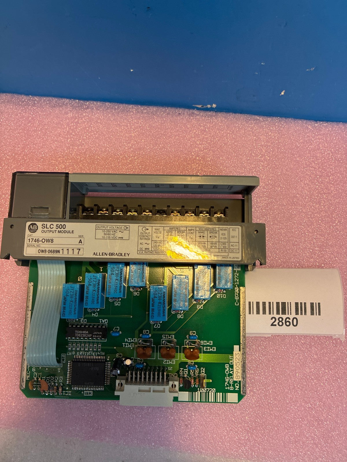 🔥 Allen-Bradley SLC 500 1746-OW8 8-Relay Output Module Series A